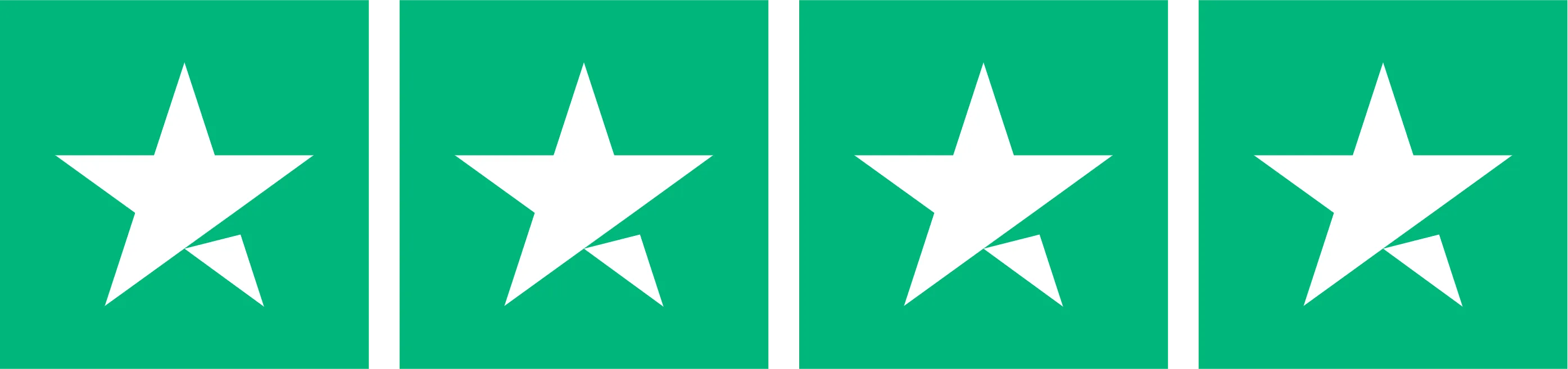 4 fyllda Trustpilot-stjärnor